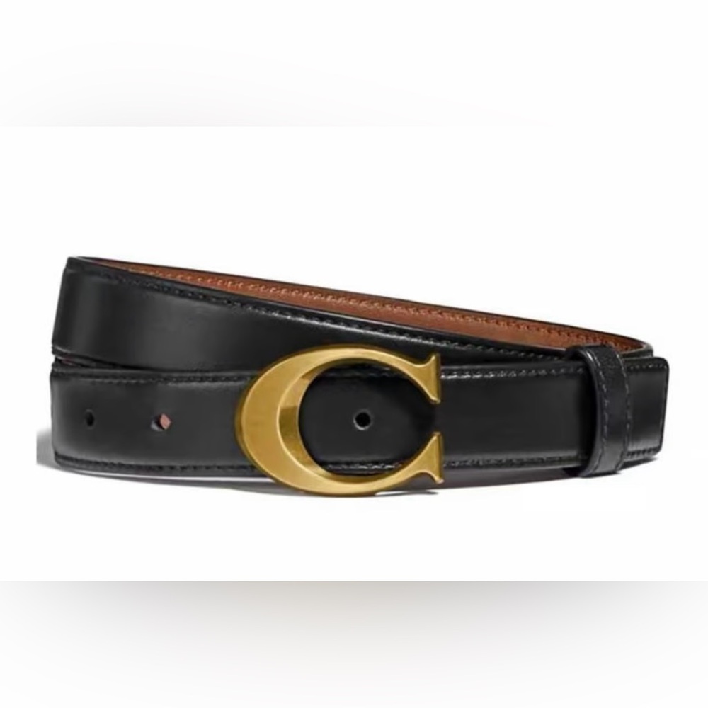 COACH SIGNATURE BUCKLE BELT, 25MM (COACH F83960) Size M